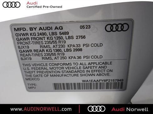 Used 2023 Audi Q5 2.0T Premium Plus w/ Premium Plus Package image 3