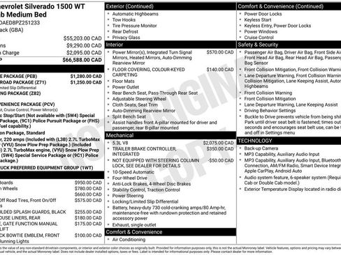 Used 2023 Chevrolet Silverado 1500 W/T w/ WT Value Package AWD/4WD image 6