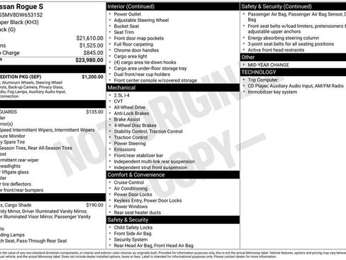 Used 2013 Nissan Rogue S w/ Special Edition Pkg AWD/4WD image 7