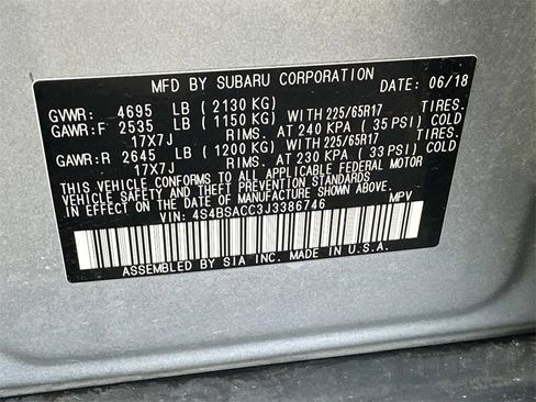 Used 2018 Subaru Outback 2.5i Premium image 18