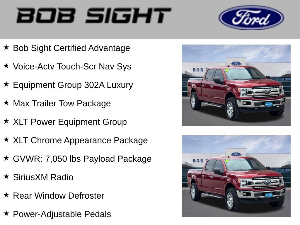 Used 2019 Ford F150 XLT w/ Equipment Group 302A Luxury AWD/4WD image 3