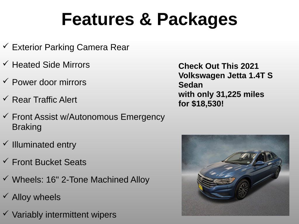Used 2021 Volkswagen Jetta S w/ Driver Assistance Package FWD image 17