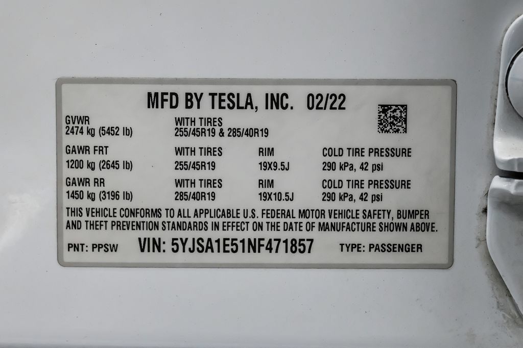 Used 2022 Tesla Model S AWD/4WD image 74