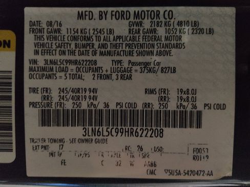 Used 2017 Lincoln MKZ Select w/ Select Plus Package FWD image 33
