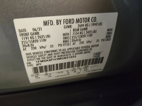 Used 2021 Ford Explorer Limited w/ Equipment Group 301A image 33