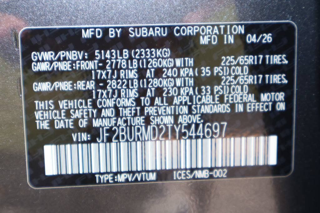 New 2026 Subaru Outback Wilderness AWD/4WD image 28