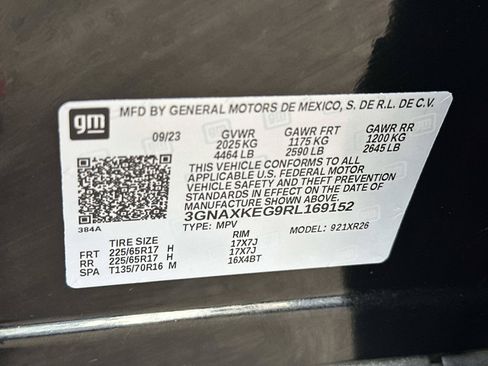Certified 2024 Chevrolet Equinox LT w/ LPO, Floor Liner Package FWD image 17