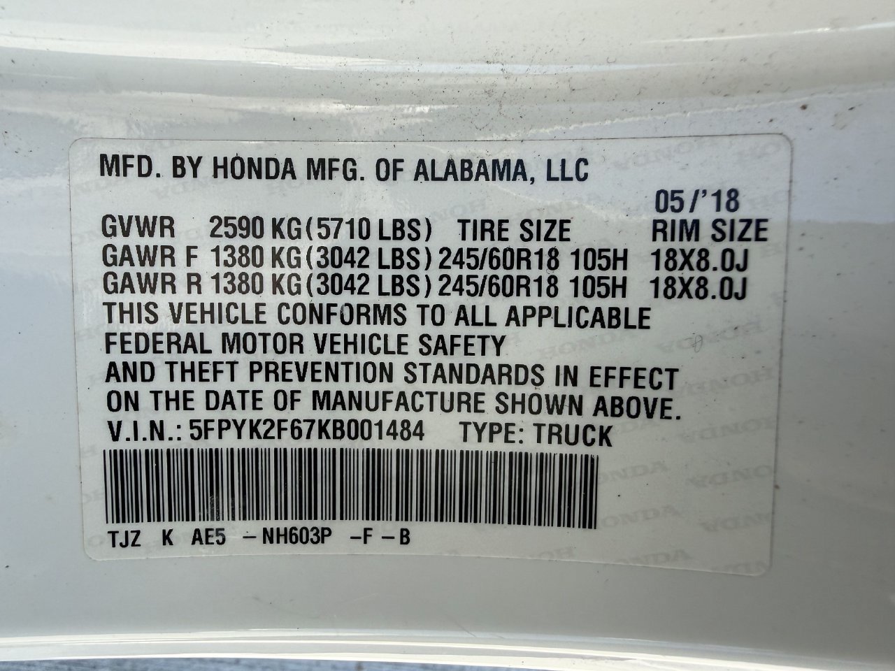 Used 2019 Honda Ridgeline RTL-T image 28