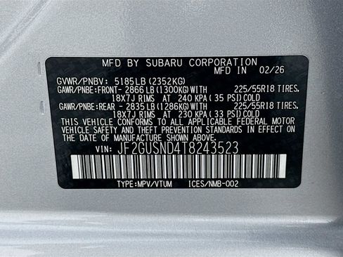 New 2026 Subaru Crosstrek 2.5i Limited AWD/4WD image 30