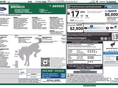 New 2026 Ford Bronco Badlands w/ Sasquatch Package image 29