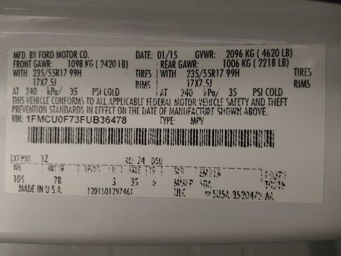 Used 2015 Ford Escape S image 33