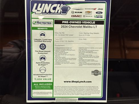 Used 2024 Chevrolet Malibu LT image 33