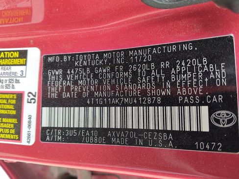 Used 2021 Toyota Camry SE FWD image 33