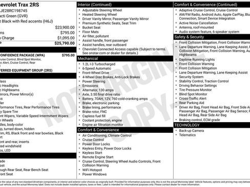 Certified 2024 Chevrolet Trax RS w/ Driver Confidence Package FWD image 3