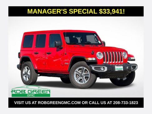 Used 2023 Jeep Wrangler Sahara w/ Cold Weather Group image 1