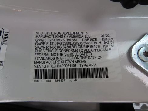 Certified 2023 Honda Odyssey Elite image 31