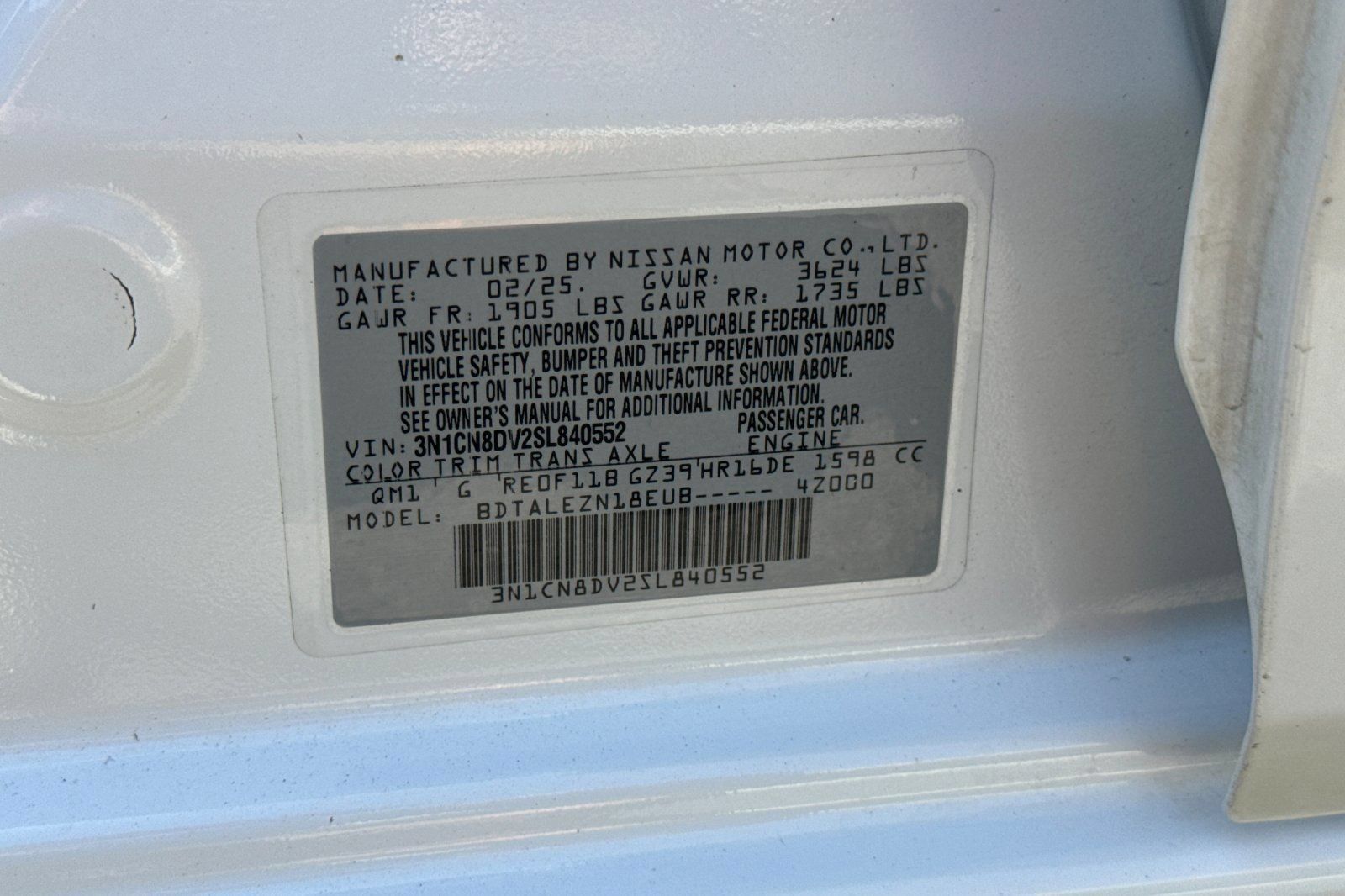 Used 2025 Nissan Versa S FWD image 27