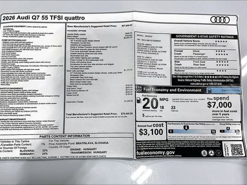 New 2026 Audi Q7 3.0T Premium Plus image 14