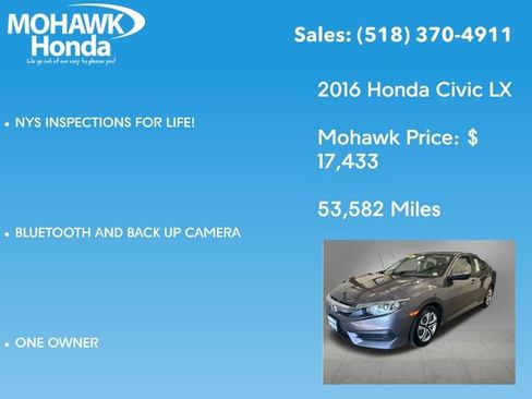 Used 2016 Honda Civic LX image 7