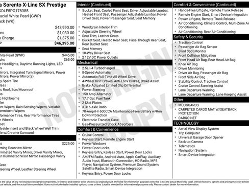 Used 2023 Kia Sorento SX Prestige image 17