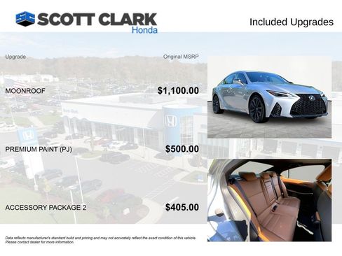 Used 2024 Lexus IS 350 F Sport w/ Accessory Package 2 RWD image 8