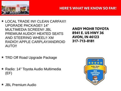 Certified 2024 Toyota Tacoma TRD Off-Road w/ TRD Off Road Upgrade Package AWD/4WD image 2
