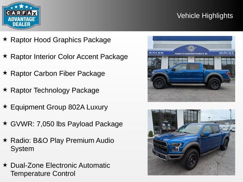 Used 2018 Ford F150 Raptor w/ Equipment Group 802A Luxury AWD/4WD image 4