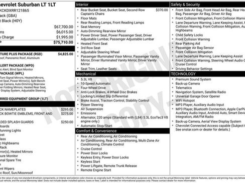 Used 2024 Chevrolet Suburban LT w/ LT Signature Plus Package AWD/4WD image 11