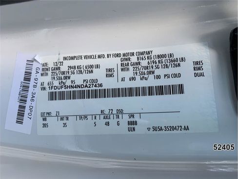 Used 2022 Ford F550 4x4 Regular Cab Super Duty image 15