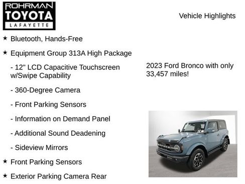 Used 2023 Ford Bronco Outer Banks AWD/4WD image 8