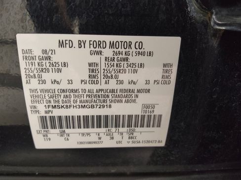 Used 2021 Ford Explorer Limited AWD/4WD image 33