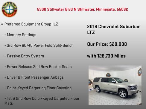 Used 2016 Chevrolet Suburban LTZ AWD/4WD image 5