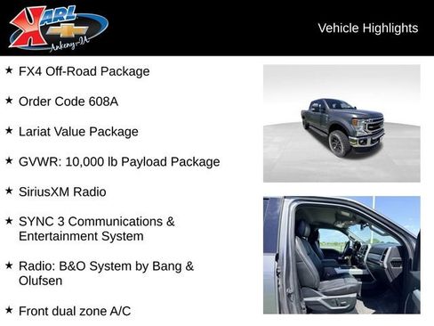 Used 2021 Ford F250 Lariat w/ Lariat Value Package AWD/4WD image 2