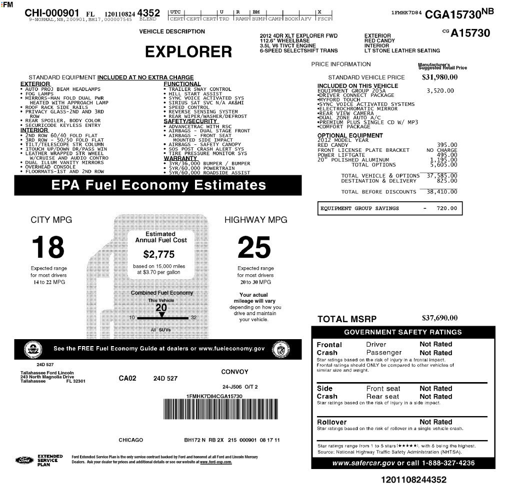 Used 2012 Ford Explorer XLT FWD image 4