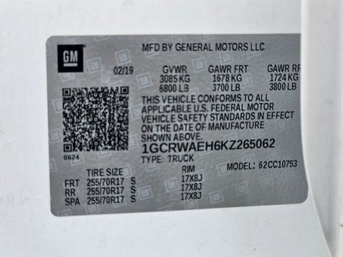 Used 2019 Chevrolet Silverado 1500 W/T w/ WT Convenience Package image 30