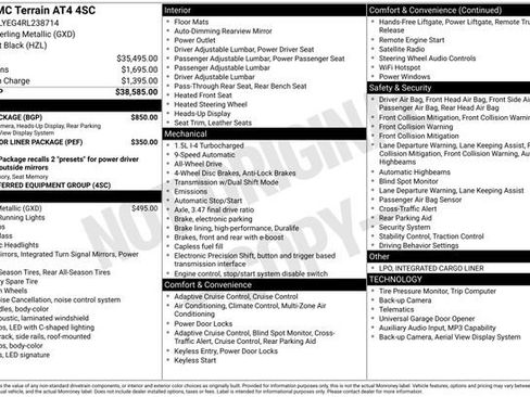 Used 2024 GMC Terrain AT4 w/ Tech Package AWD/4WD image 16