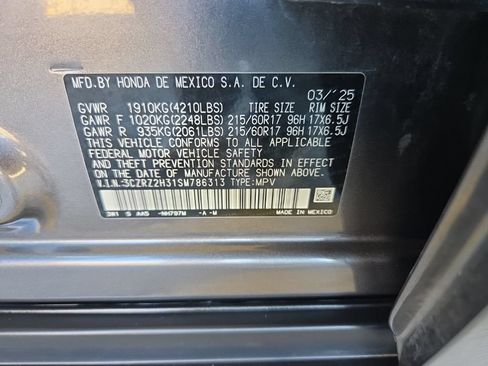 Used 2025 Honda HR-V LX image 3