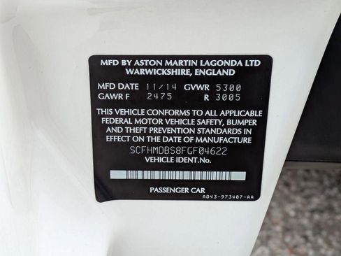 Used 2015 Aston Martin Rapide S Base image 40