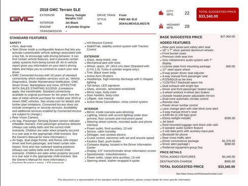 Used 2018 GMC Terrain SLE w/ Driver Convenience Package FWD image 3