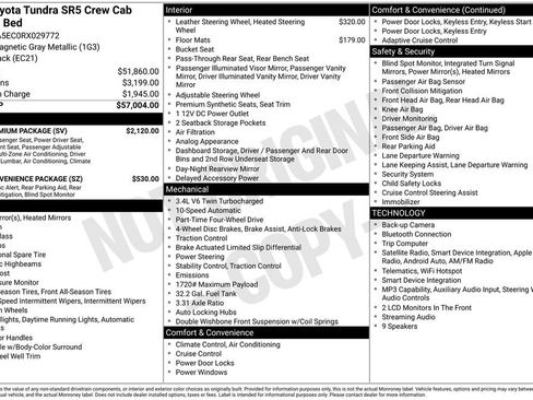 Used 2024 Toyota Tundra SR5 w/ SR5 Premium Package AWD/4WD image 23