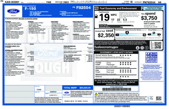 Certified 2023 Ford F150 XL w/ STX Appearance Package AWD/4WD image 3