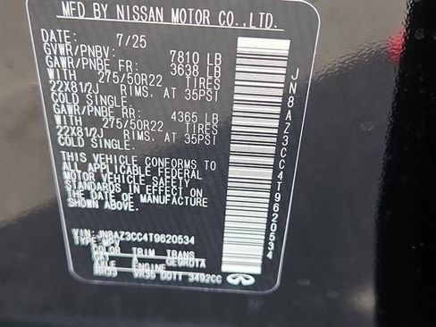 New 2026 INFINITI QX80 Autograph w/ Premium Cargo Package image 29