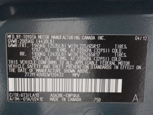 Used 2012 Toyota RAV4 Limited w/ Premium Plus Value Pkg image 31