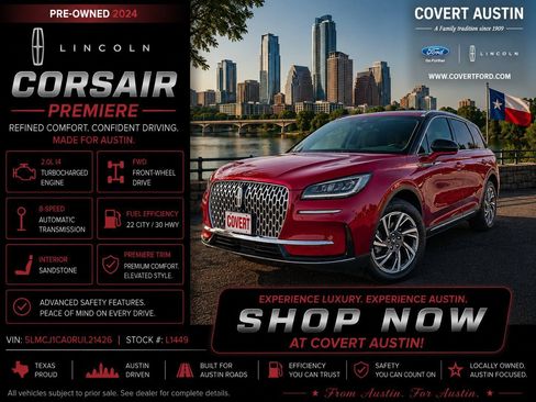 Certified 2024 Lincoln Corsair FWD image 1