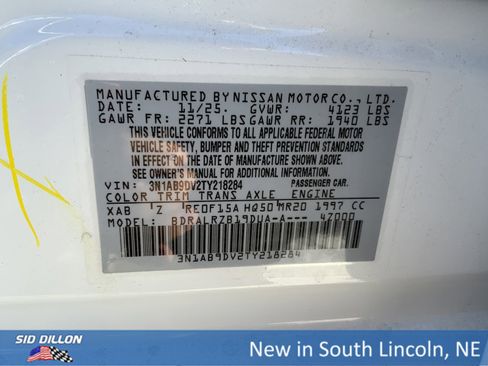 New 2026 Nissan Sentra SR w/ SR All Weather Package image 12