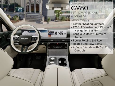 New 2026 Genesis GV80 3.5T Advanced AWD/4WD image 21