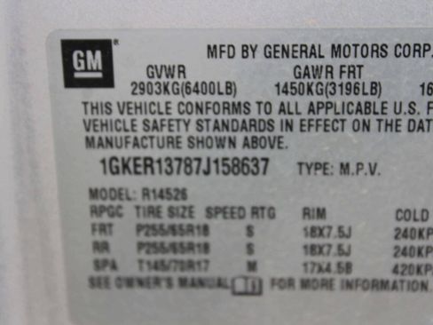 Used 2007 GMC Acadia SLE w/ Convenience Package FWD image 10