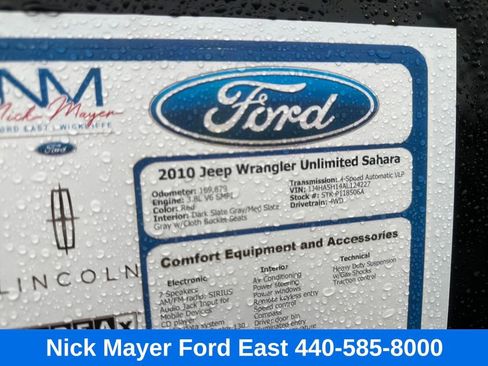 Used 2010 Jeep Wrangler Unlimited Sahara w/ Dual Top Group image 23