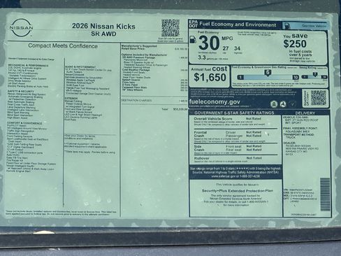 New 2026 Nissan Kicks SR w/ SR Premium Package AWD/4WD image 13
