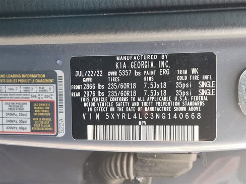 Certified 2022 Kia Sorento S image 31